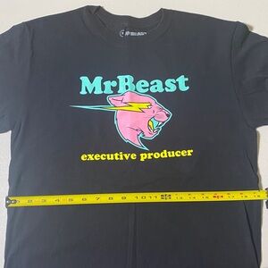 Black MrBeast Graphic T-Shirt